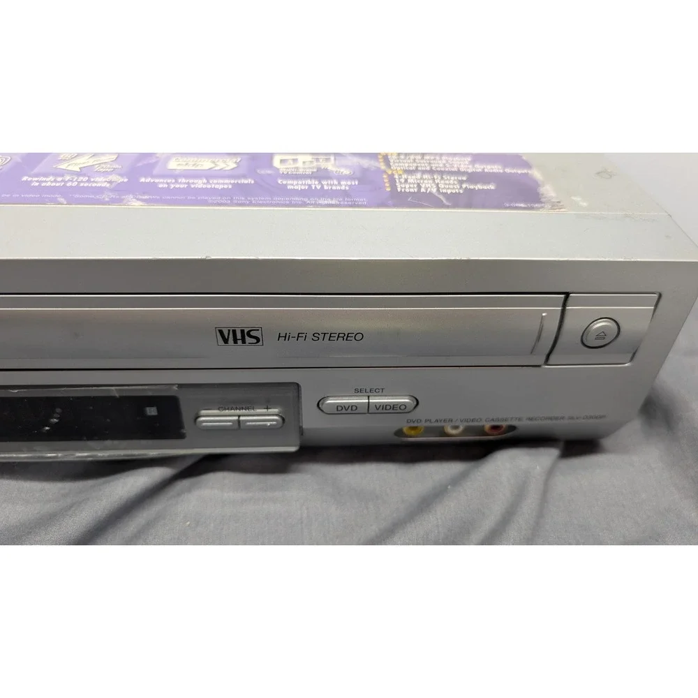 Sony DVD/VCR Combo SLV-D300P Progressive Scan Hi-Fi Stereo Player-Tested Works
